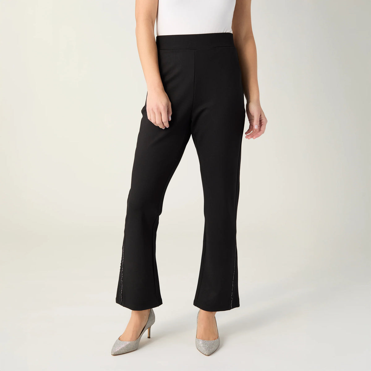 Celyse Lace & Rhinestone Flare Pants