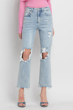 Flying Monkey 90's High Rise Distressed Dad Jeans