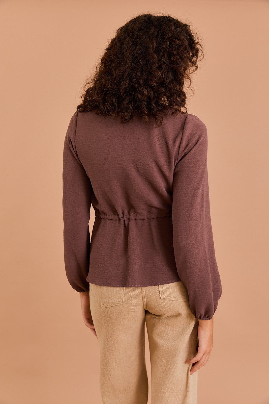 Graceful Trend Drawstring Waist Top- 2 Colors!