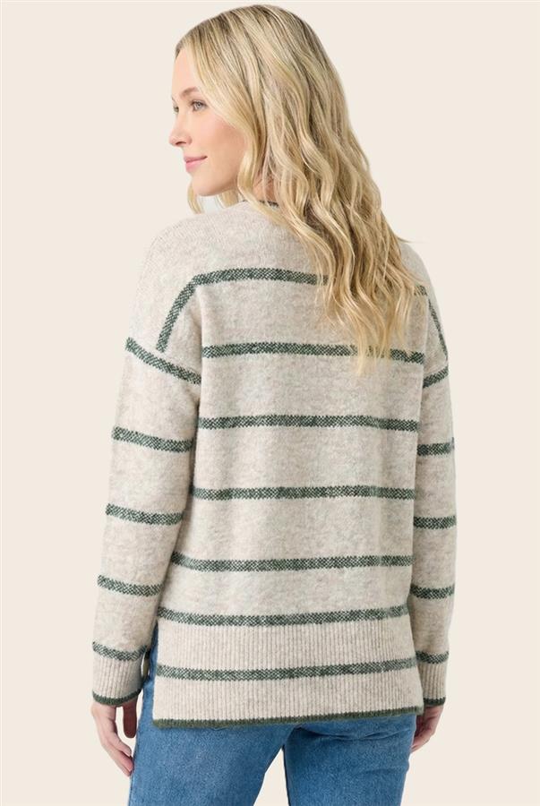 Cozy Striped Pullover Sweater