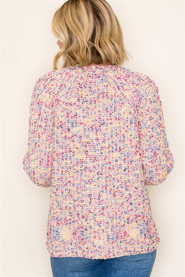 Speckled Happiness Popcorn Cardigan-2 Colors!