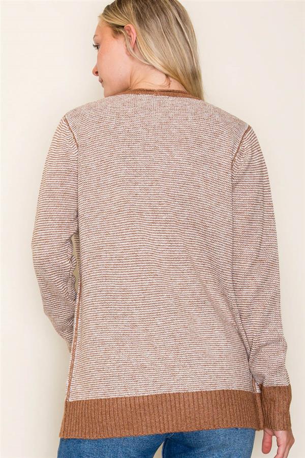 Soft Pinstriped Cardigan-2 Colors!