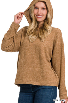 Analia Hooded Hacci Sweater- 3 Colors!.