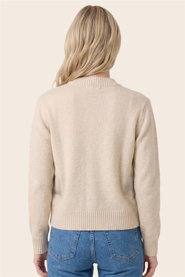 Suede Accent Sweater Jacket
