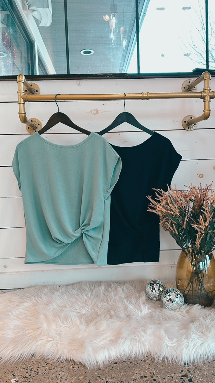 Neasa Twist Hem Top- 15 Colors! - North Threads