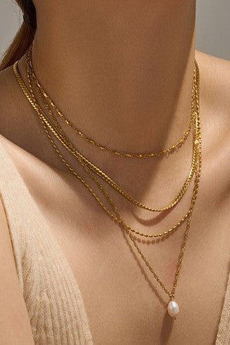 18K Free Layered Necklace