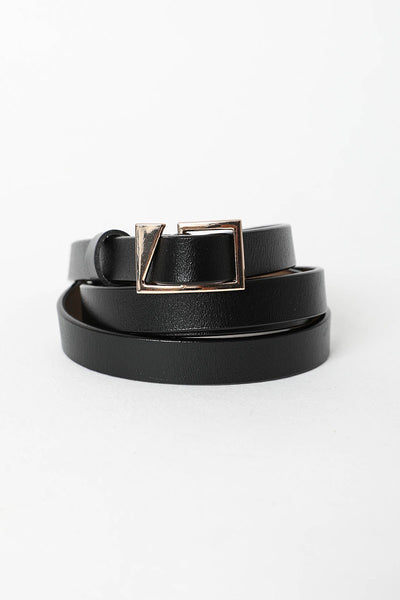 Asymmetrical Buckle Cinch Fashion Belt
