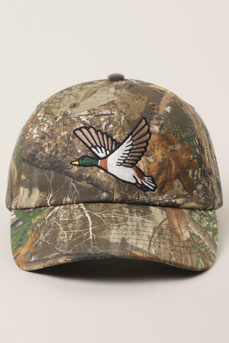 Embroidered Mallard Camo Cap
