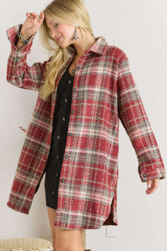 Keep Your Secrets Flannel Shacket