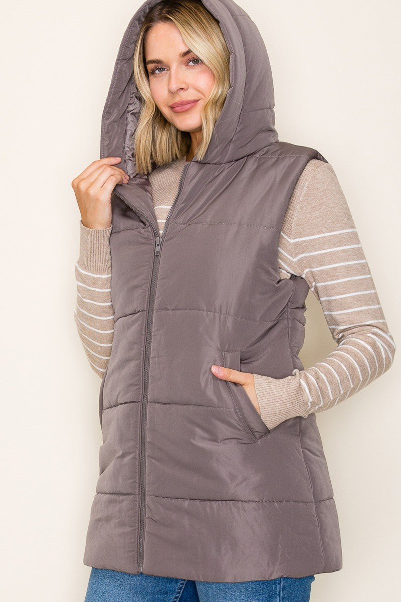 Best Bet Hooded Puffer Vest