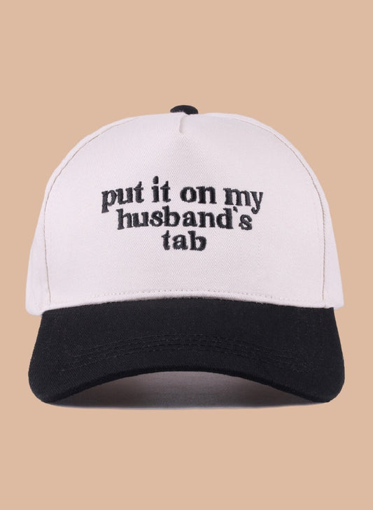 Put It On My Husbands Tab Ball Cap