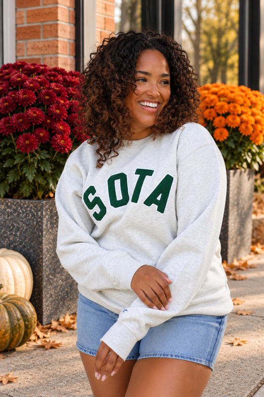 Sota Varsity Felt Letter Crewneck