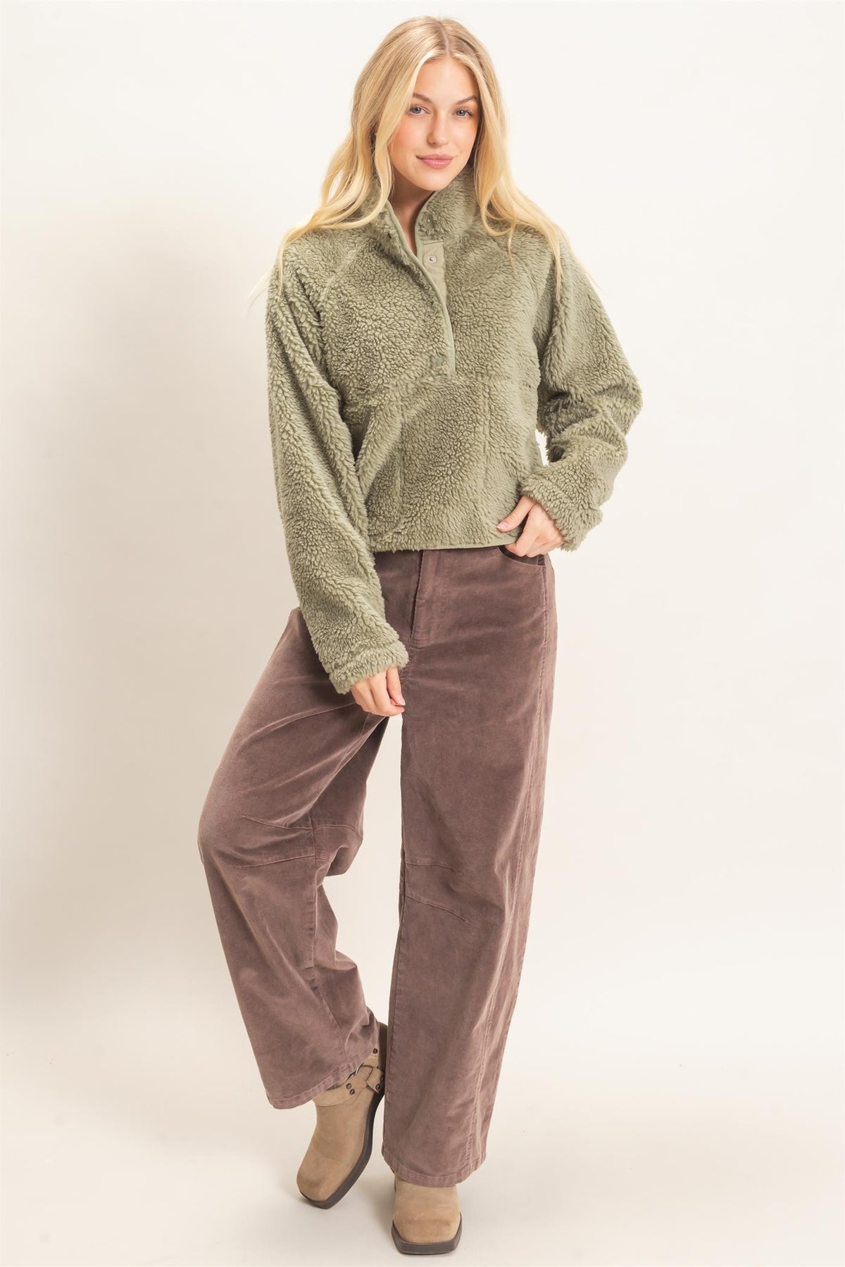 Aritzia- Inspired Quarter Zip