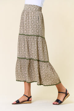 Hooked On You Tiered Maxi Skirt- 2 Colors!