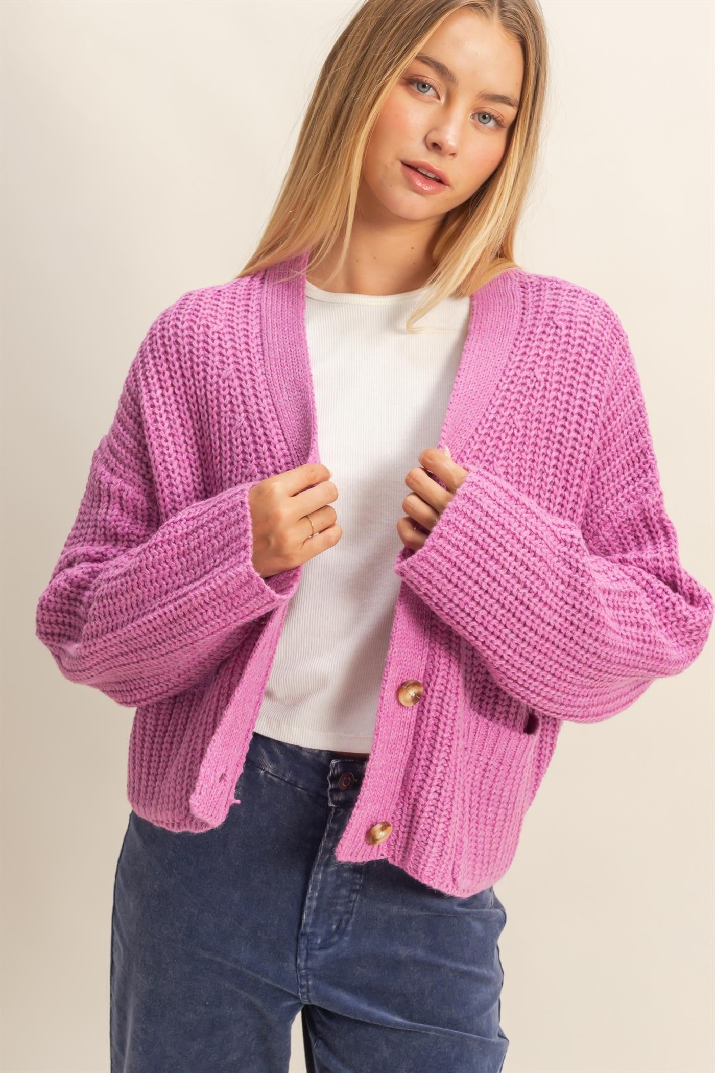 DOORBUSTER: Oversized Ribbed Sweater Cardigan