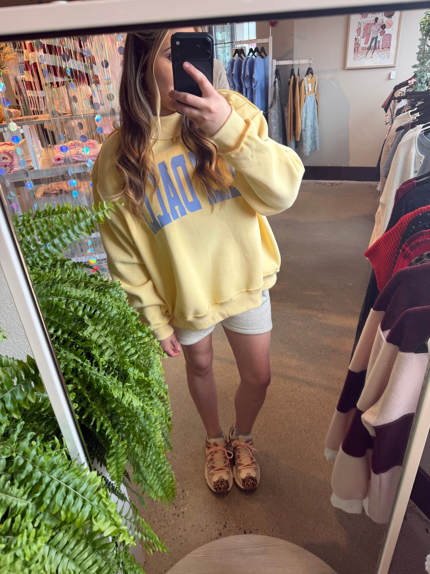 Dilly Dally Reversible Mockneck Sweatshirt