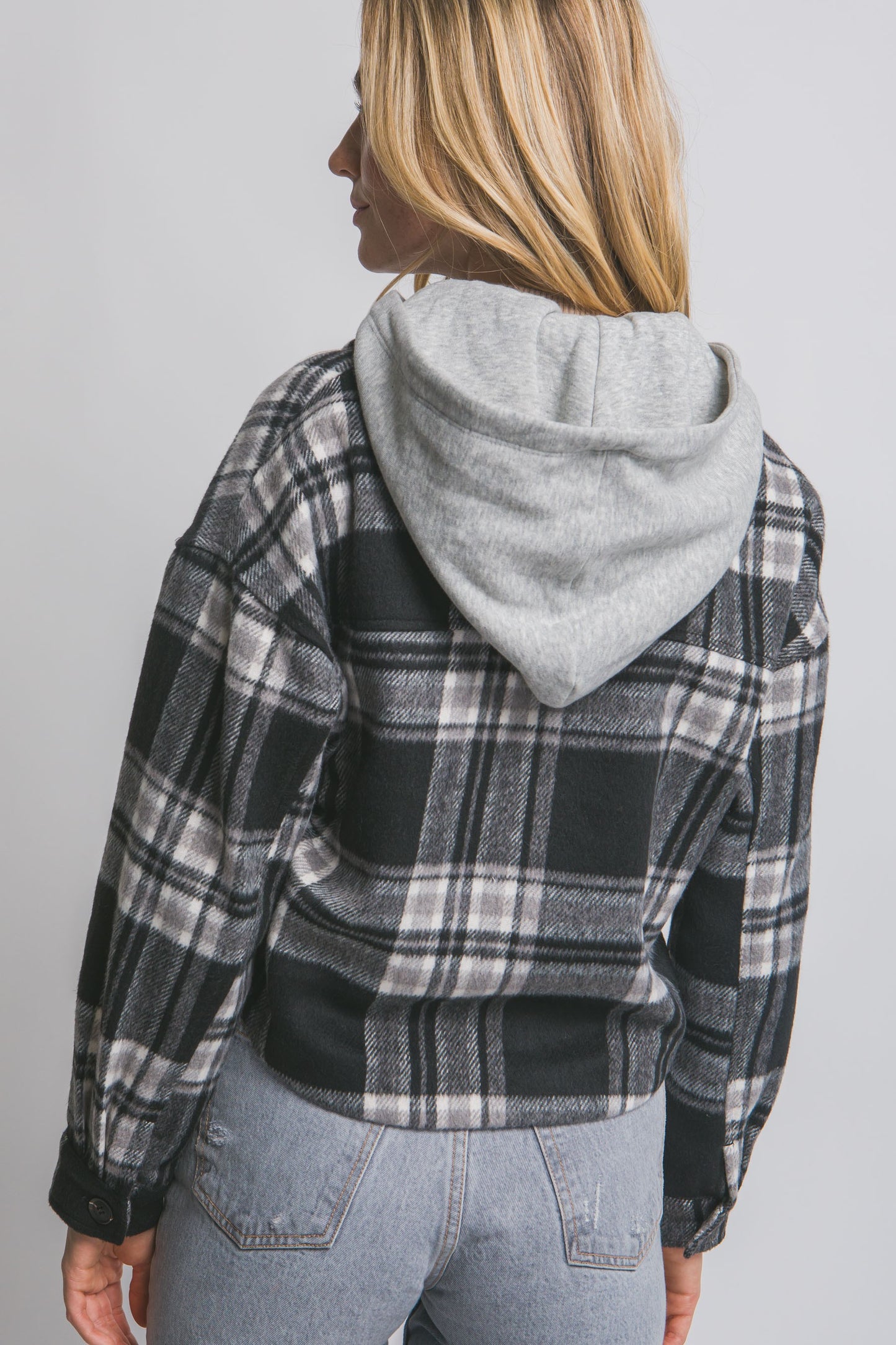 Autumn Detachable Hood Plaid Shacket- 4 Colors!