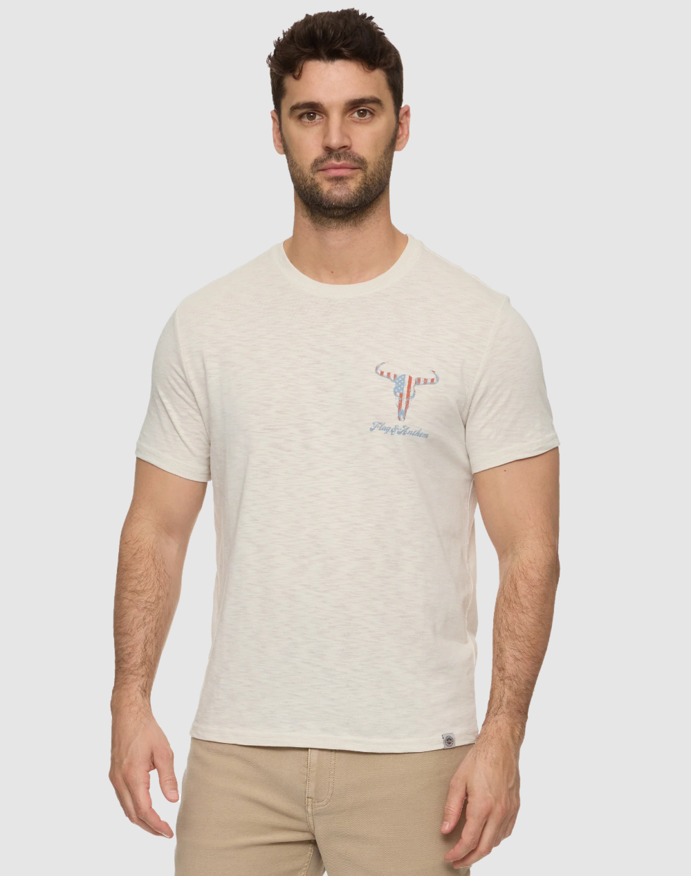 Americana Bull Skull Slub Tee