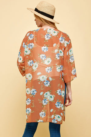 Traveling The Globe Floral Kimono- 3 Colors!.