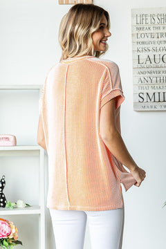 Ribbed & Ready Button Tee- 2 Colors! - North Threads