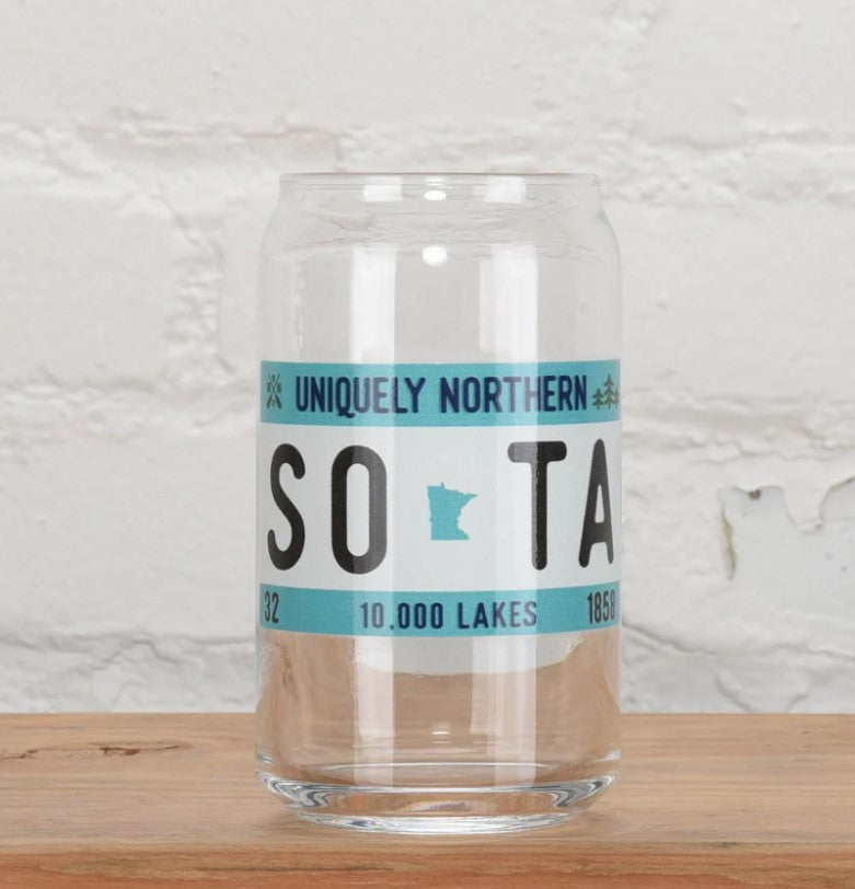 SOTA License Plate Beer Glass