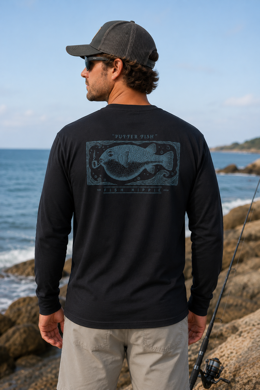 Fish Hippie Puffer Fish LS Tee