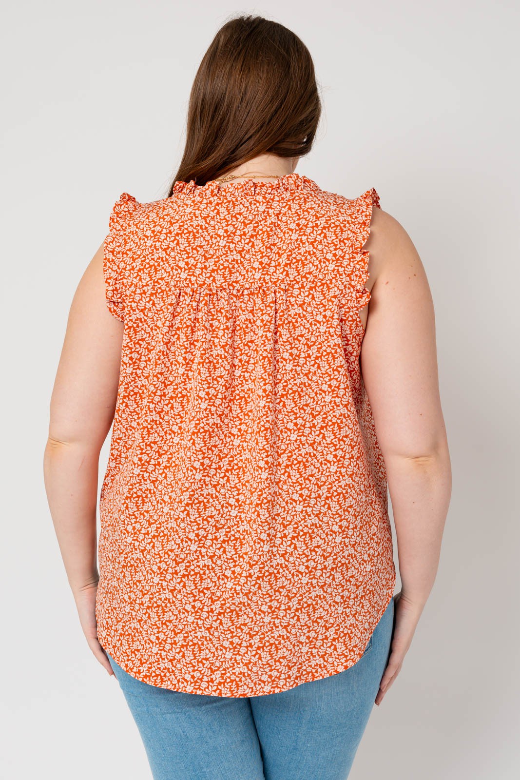 Elanor Ruffle V-Neck Top - North Threads