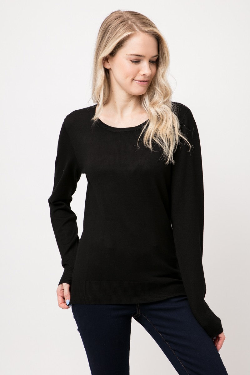 Ribbed Luxe Go-To Sweater