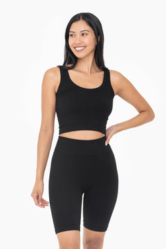 Ribbed Seamless Scoop Neck Tank Top- 2 Colors!