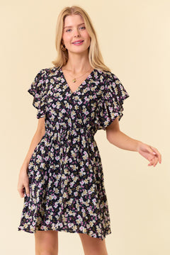 Finding Beauty Textured Floral Dress