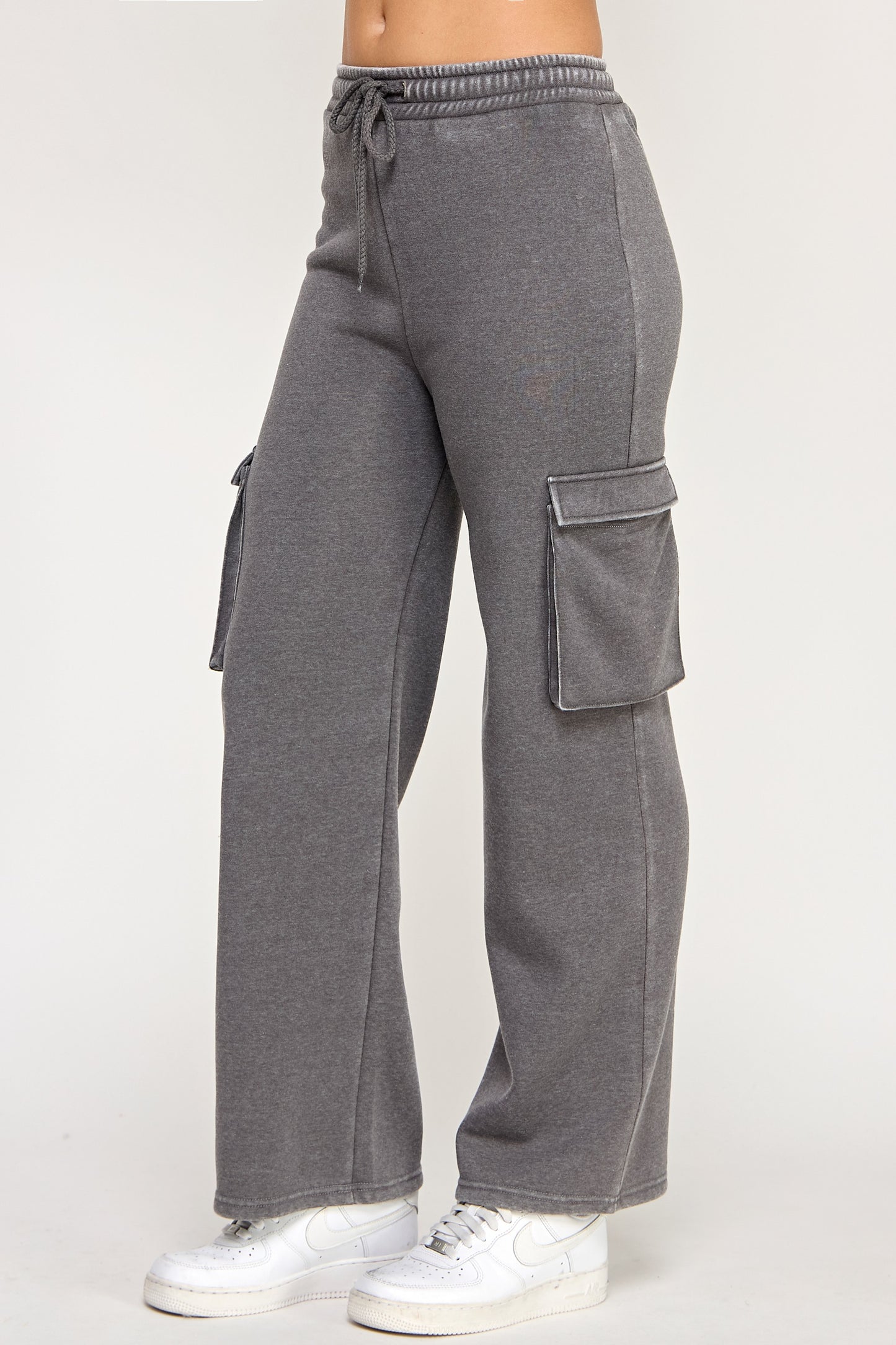Talk Later Fleece Cargo Joggers