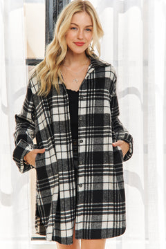 Estelle Button Down Flannel Shacket