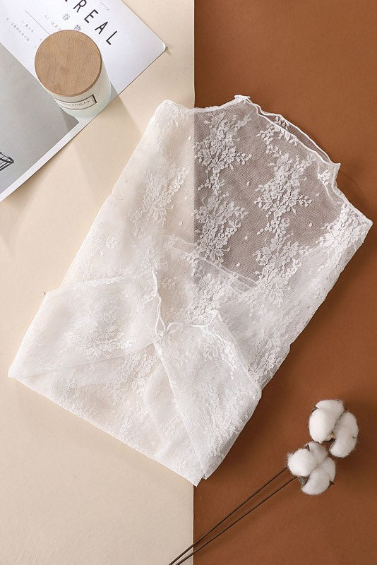 Undeniable Attraction Sheer Lace Top- 3 Colors!