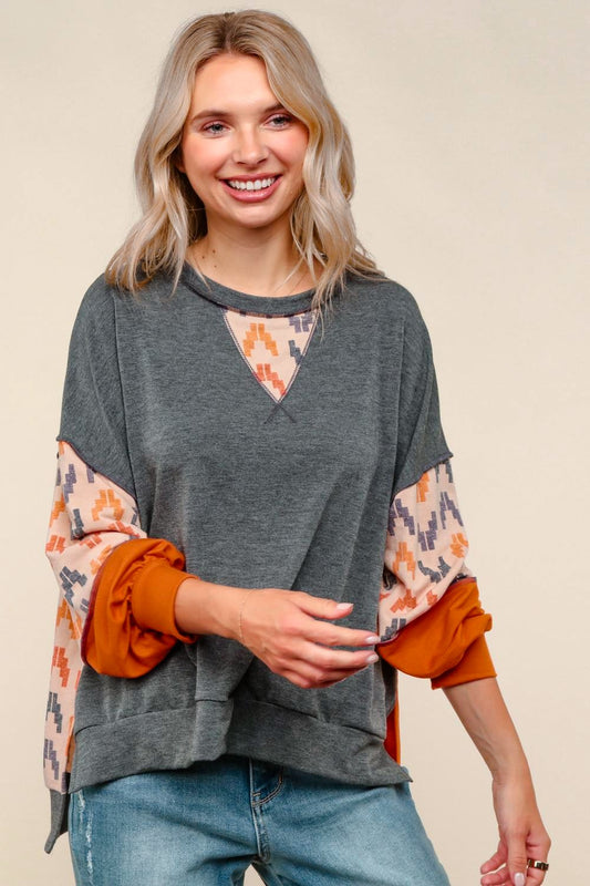 Nevada Sunset Reverse Stitch Pullover