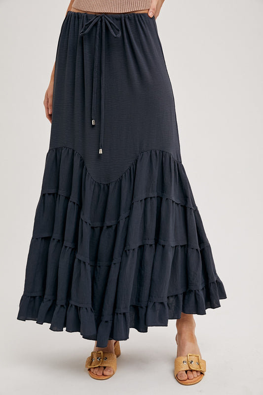 Gypsy Free Ruffled Maxi Skirt