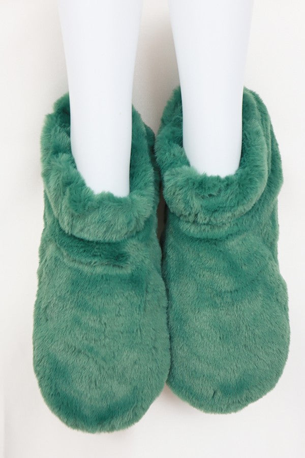 Meya Plush Bootie Slippers- ASSORTED!.