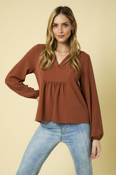 Happy Anywhere V-Neck Top