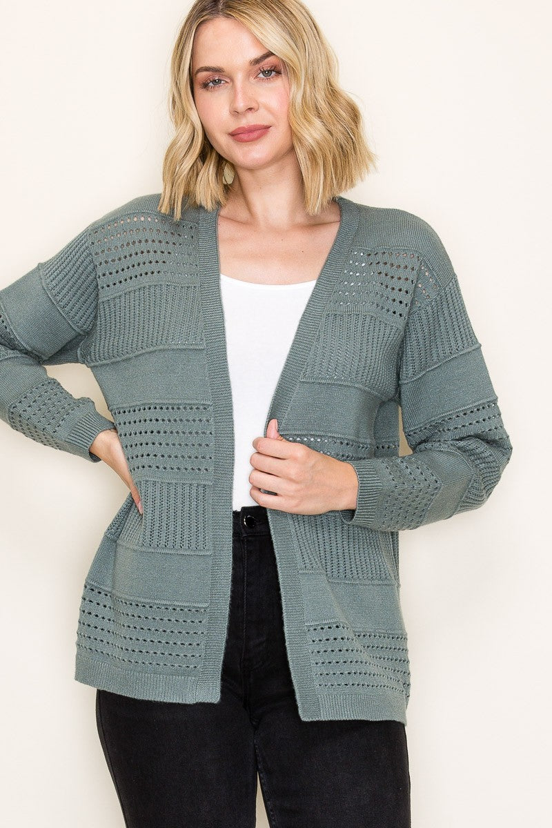 Livvy Ribbed Open Front Cardigan- 2 Colors!