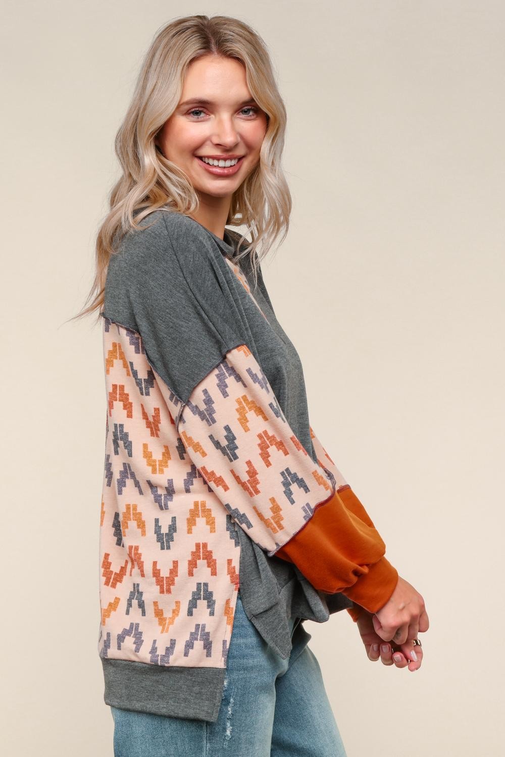 Nevada Sunset Reverse Stitch Pullover