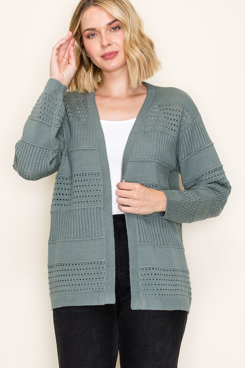 Livvy Ribbed Open Front Cardigan- 2 Colors!
