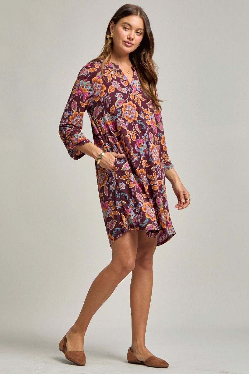 Dear Scarlett: Scarlett A-Line Flower Print Dress