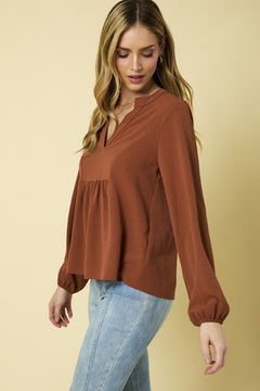 Happy Anywhere V-Neck Top