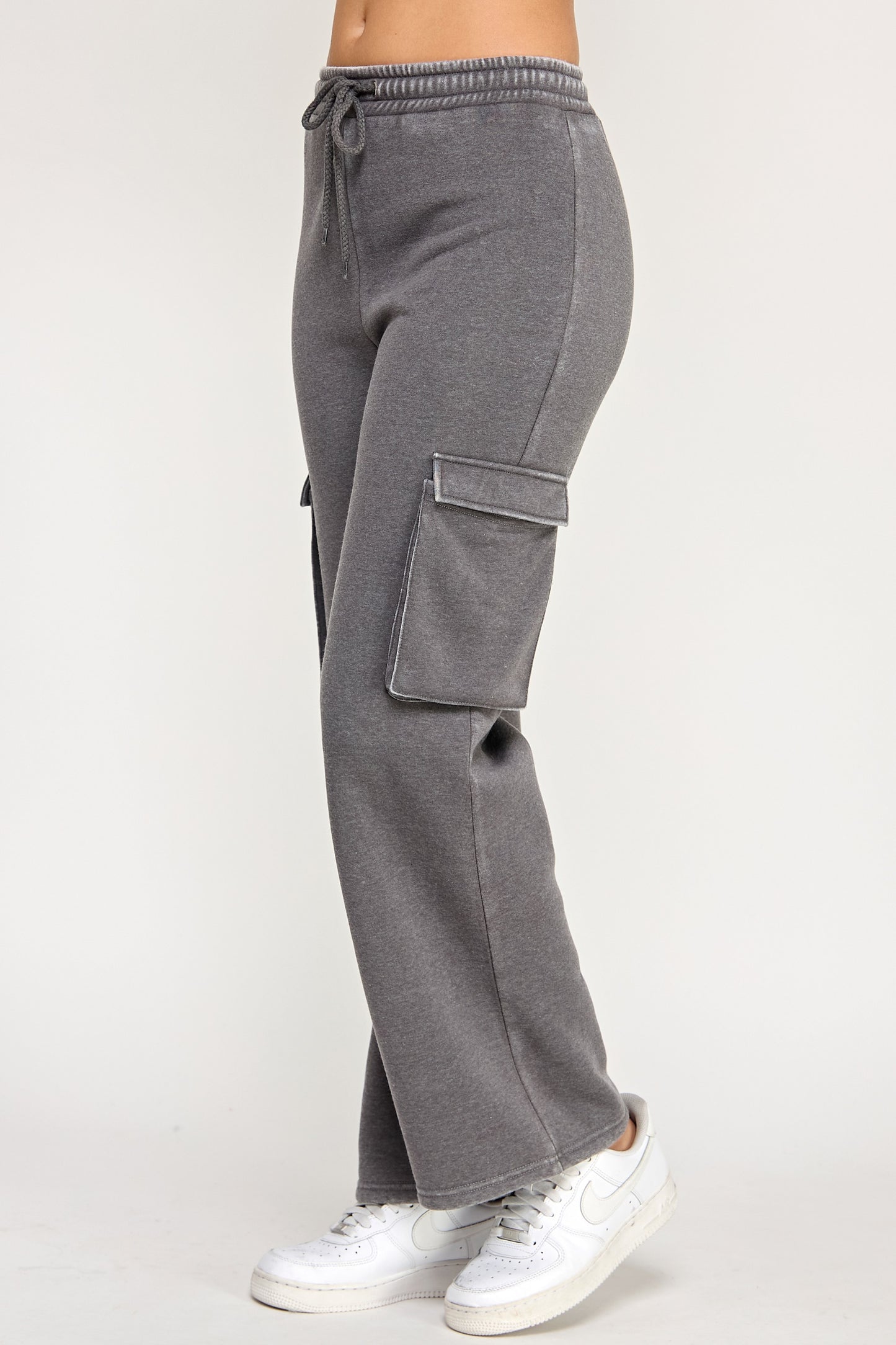 Talk Later Fleece Cargo Joggers