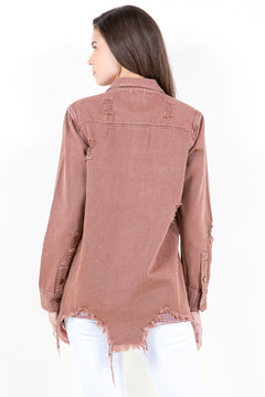 Basic Beat Distressed Jacket- 5 Colors! - North Threads