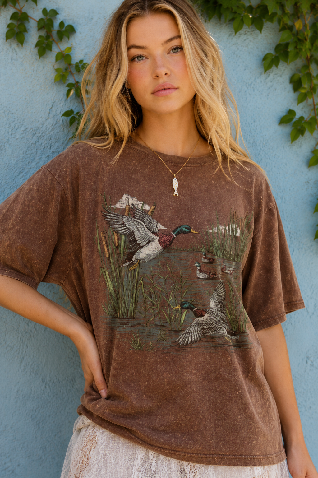 Vintage Mallard Ducks Graphic Tee