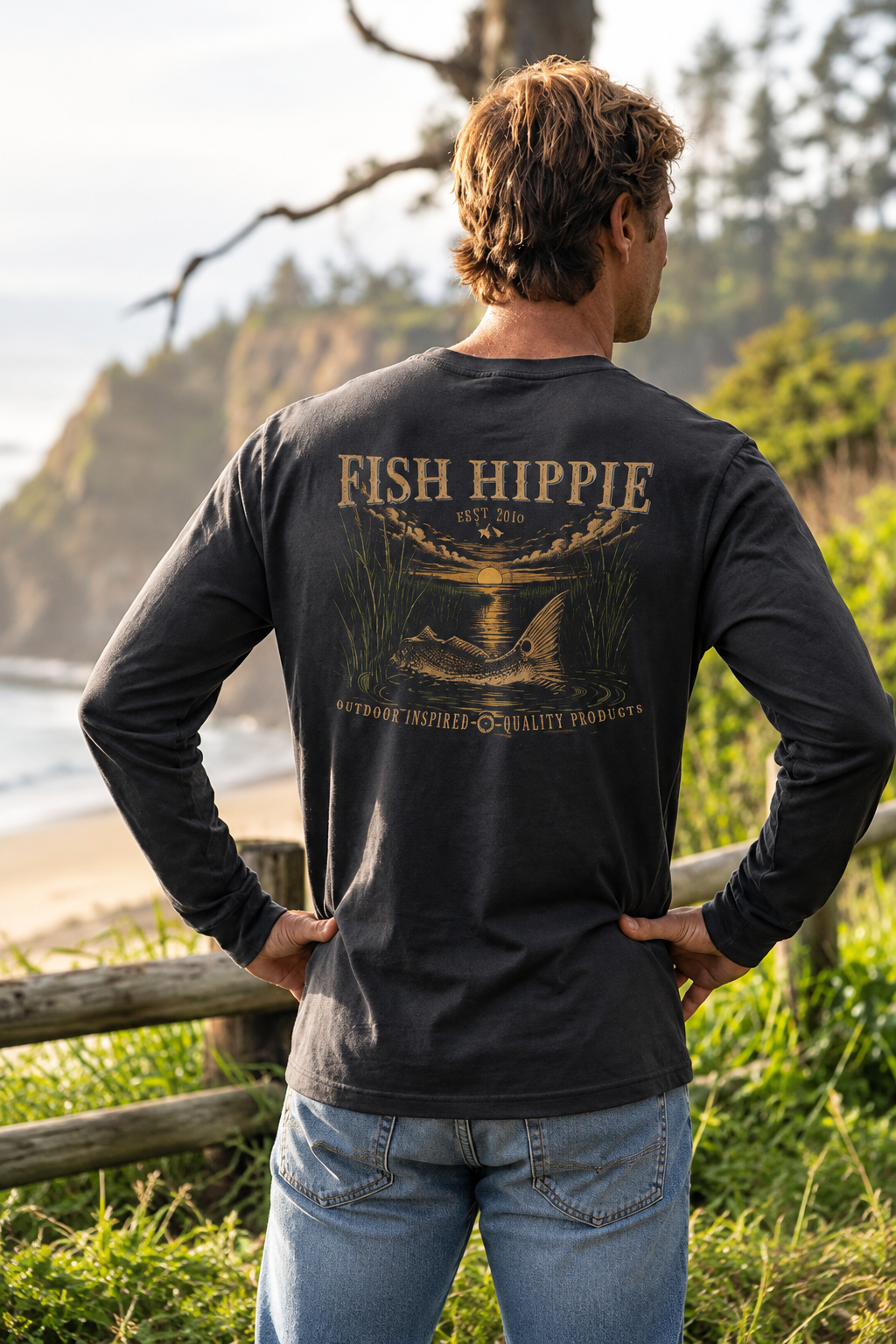 Red Drum Dawn Heavyweight LS Tee