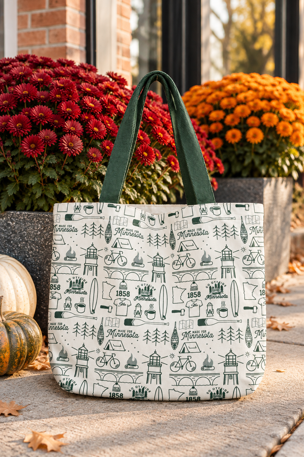 Minnesota Icons Cotton Tote Bag