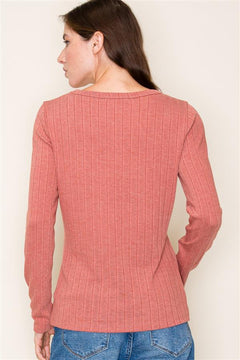 All The Better Ribbed Long Sleeve Top