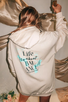 Life Is About Balance Graphic Hoodie