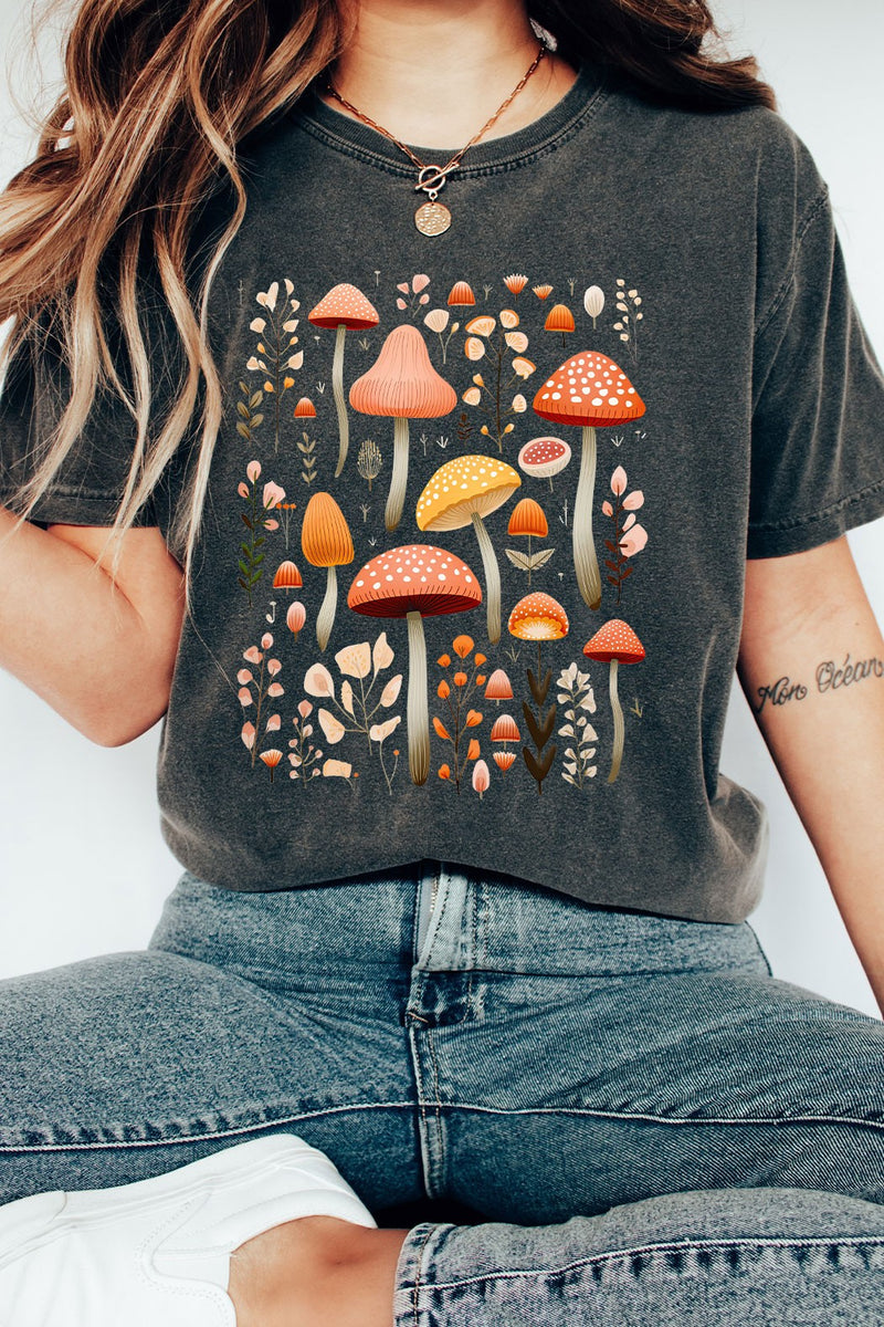 Fall Mushroom Graphic Tee